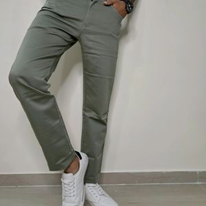 Kaulin 1027 Men's Double Cloth Knitted Green Pant