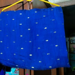 Nevy Blue Cotton Saree .