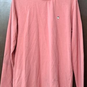 Peach Colour Full Sleeves T Shirt