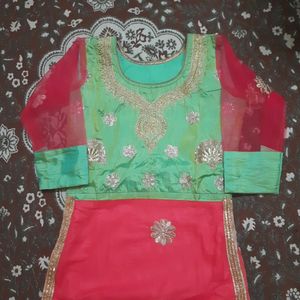 Beautiful Green Lehenga Choli With Dupatta