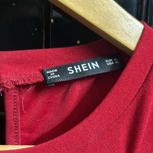 Shein Deep Red Top