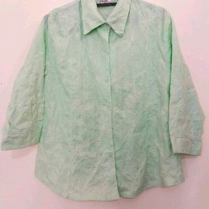 Mint Green Shirt With Chicken Kaari