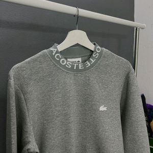 @lacoste lettered crewmen's sweatshirt