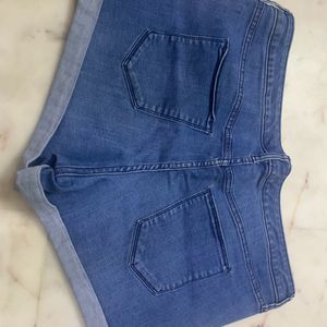 Blue Denim Microshorts