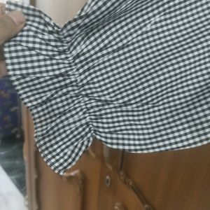 Black And White Check Top