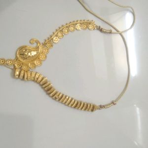 Desiner Gold Plated Necklace And Earrings