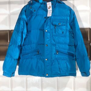 Cozy Blue Mid Size Winter Jacket