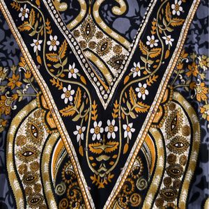 Art Rhinestone Studded Printed Kaftan