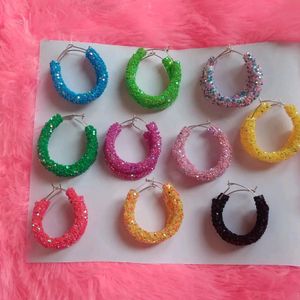 Rhinestone Hoops