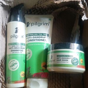 Pilgrim Shampoo, Conditioner And Hair Mask Kit