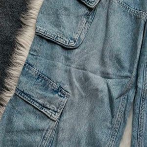 New Multiple Pocket Cargo Denim