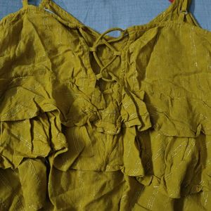 Mustard Yellow Crop Top -Only Brand M size