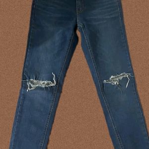 Women Navy Blue Jeans