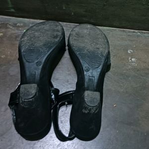 Black Colour Hell Sandal