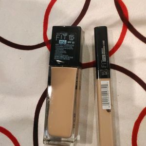 Maybelline NewYork Fitme Foundation And Concealer