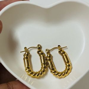 Rectangular Hoops Anti Tarnish