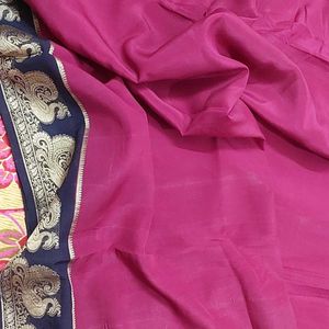 Good Condition Mysoore Silk Saree For Sale