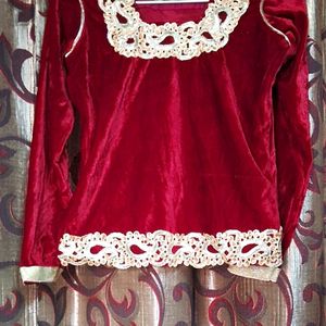 Maroon Colour Girls Lehnga