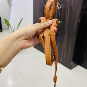 Tan Trendy Leather Bag