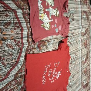 Combo Of Two T Shirts For Baby Girl