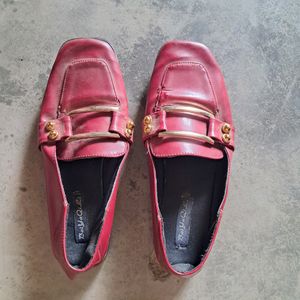 Maroon Loafers.