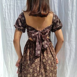 Back Tie Aline Dress