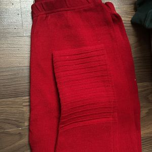 Red Leggings Free Size So Warm