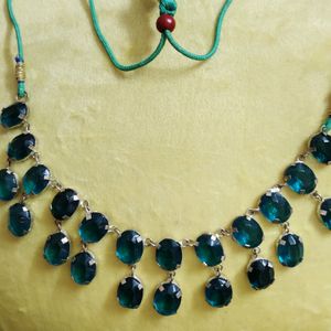 Teal Coloured Imitation necklace