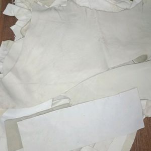 White Colour Genuine Leather