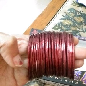 🔥💥Price Drop🎉 Save 🎀More ✨Offer🎁 #maroon #bangles #size2.4 #grabfast #grab #now Grab Now Nice Durable Maroon Metal Bangles Total Quantity 40 Pieces...  Hurry