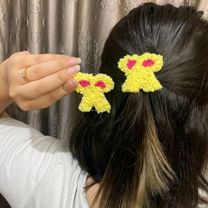 Handmade Embroidery Hairclips