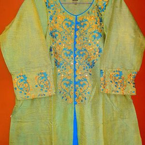 NEW KURTI WITH HEAVY EMBROIDERY