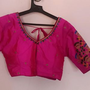 Pink Embroidery Blouse