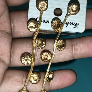 Golden Stone Earrings