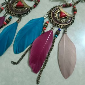 Combo Of 3 Earrings And 1 mangtika