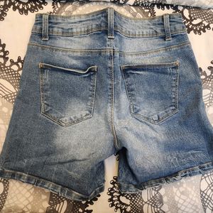 Blue Denim Shorts