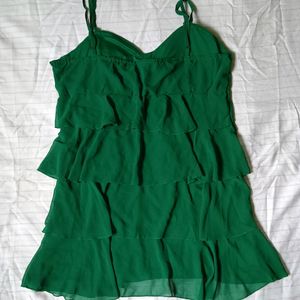 Bottle Green Padded Dress