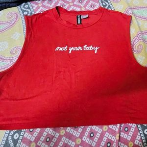 Not Your Baby H&M Crop Top