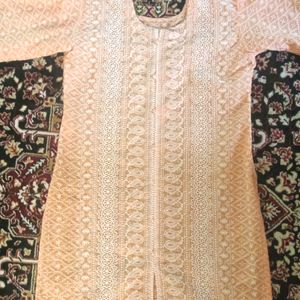 New Peach Embroided Kurta