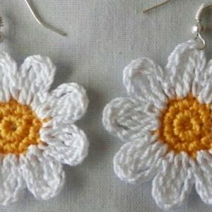 Crichet Flower Earings