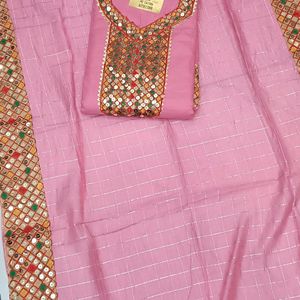 Light Pink Beautiful Suit With Heavy Dupatta