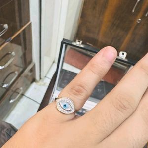 Evil Eye Ring Pure Silver 925