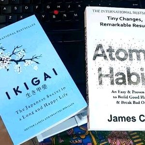 2 Books Combo IKIGAI AND ATOMIC HABITS