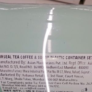 Homeone Sugar Tea And Coffee Conatiners