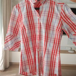 Fixed Price White And Red striped Shirt