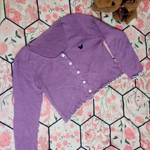 Cute Lavender 🪻 Top| Crop Top|Korean |Pinterest