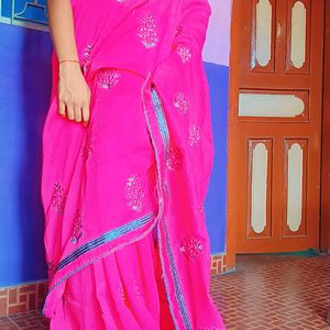 Rosy Colour Saree 🩷