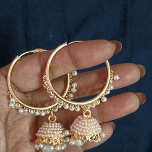 Golden Hoop Jhumka