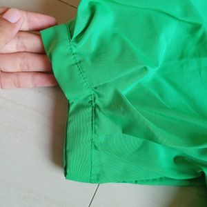 Ballon Sleeve Crop Top