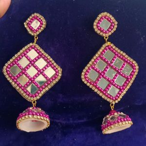 Mirror Work Earrings